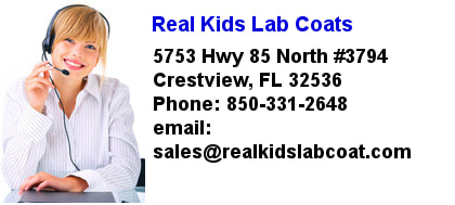 Contact Real Kids Lab Coats